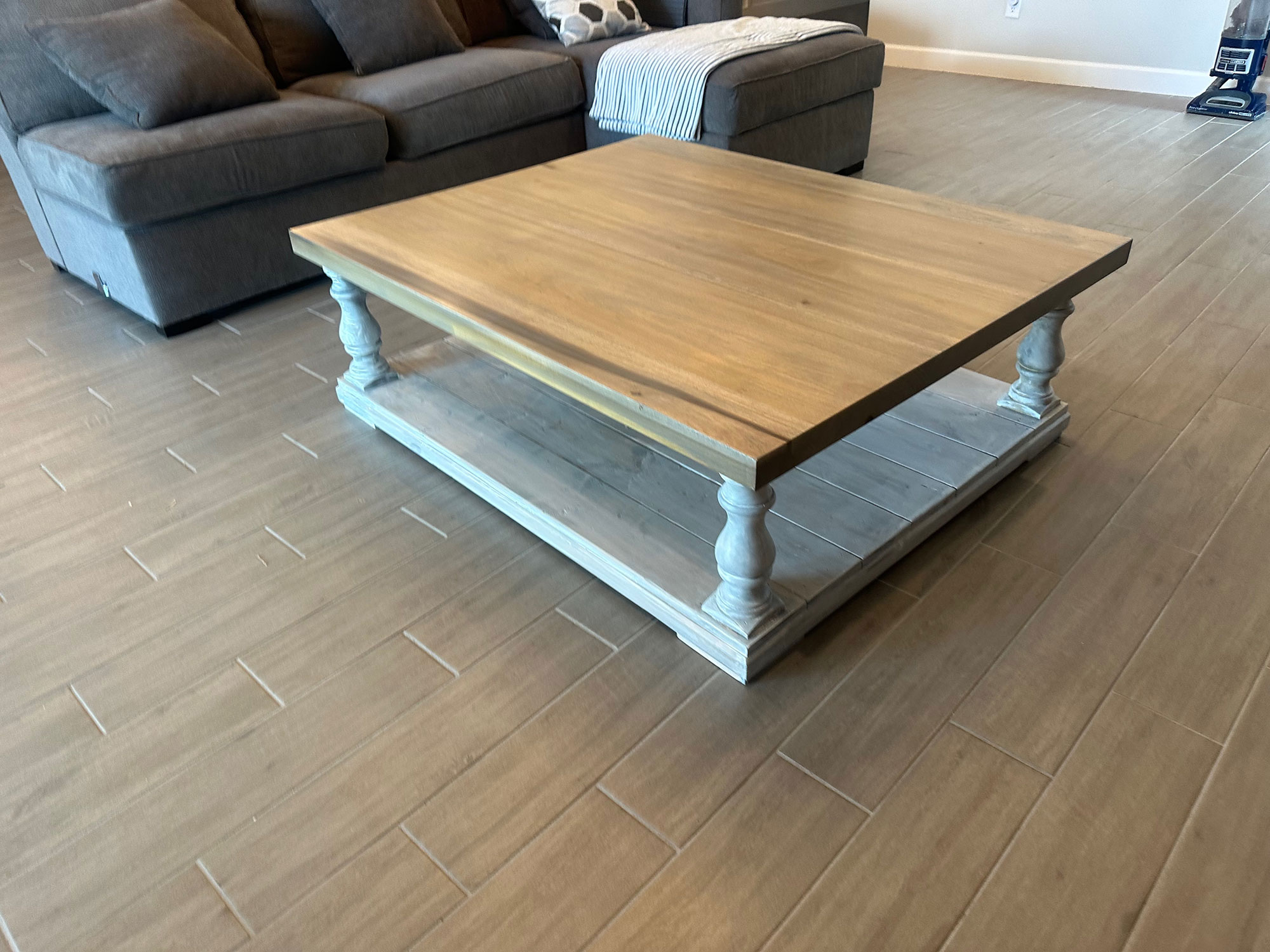 Poplar hard wood coffee table Orchid Wood co