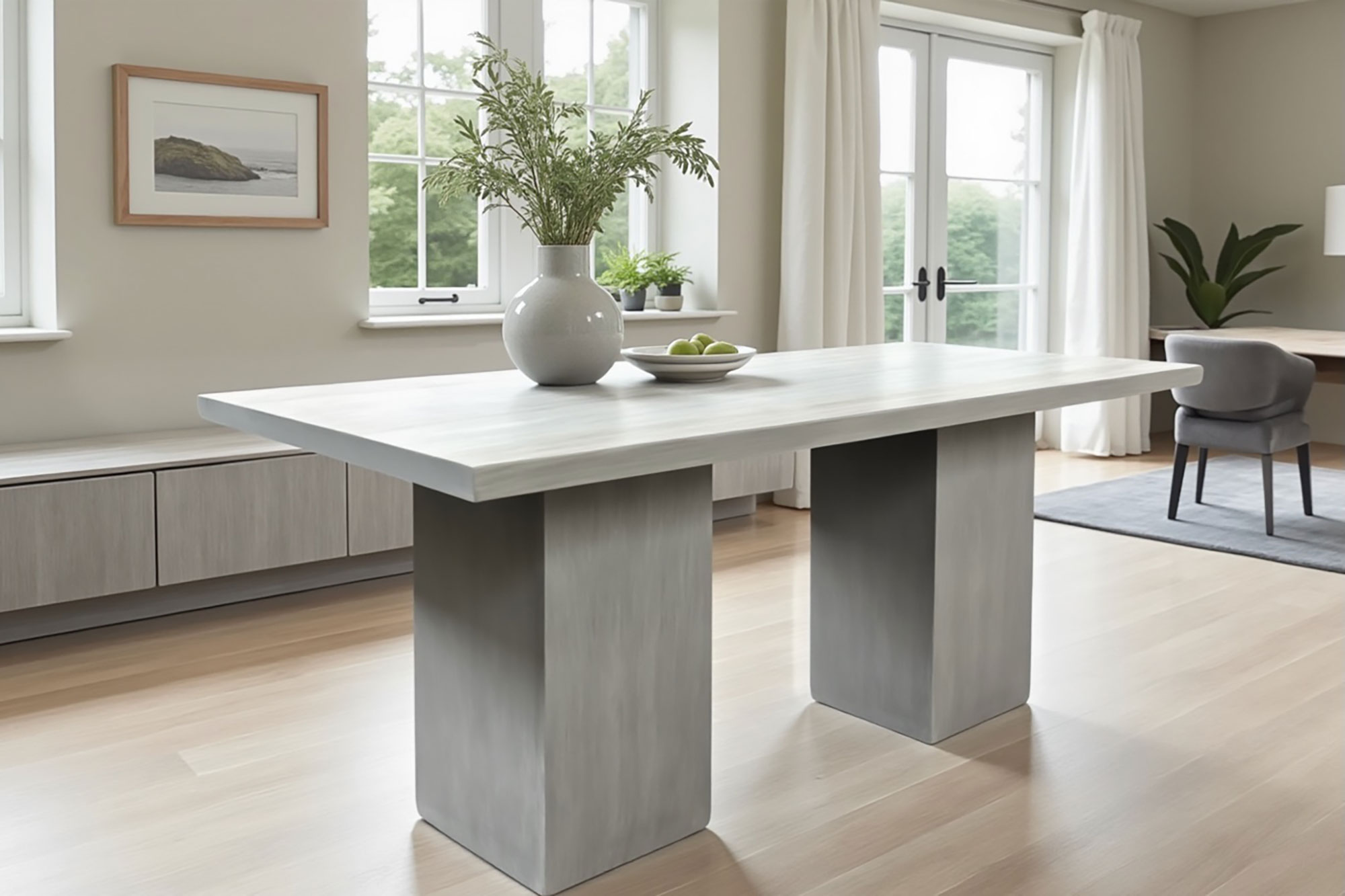OrchidWoodCo custom-made wood tables, modern design